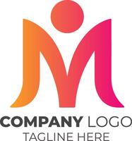 Unique Letter M Logo Design for Corporate Brand Identity, Business Marketing Strategies, and Modern Visual Branding Solutions vector