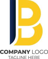 Stylish Letter B Logo Design for Business Branding with Premium Typography and Modern Aesthetic Ideal for Technology and Network Companies vector