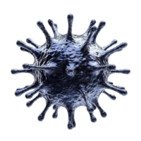 Virus Particle with Spherical Structure and Surface Spikes png