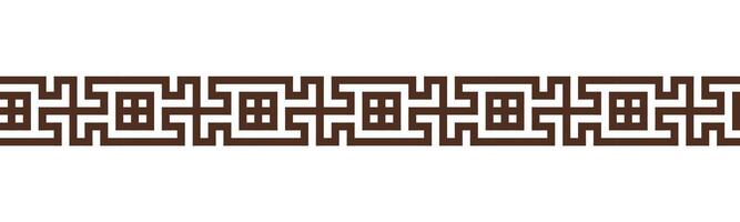Greek key seamless border pattern collection. Decorative ancient meander, Greece ornament with repeated geometric motifs vector