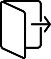 Do Not Go Out Line Icon vector