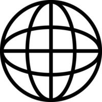 Globe Line Icon vector