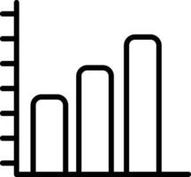 Bar Chart Line Icon vector