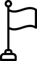 Flag Line Icon vector