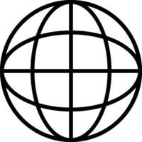 Globe Line Icon vector