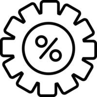 Setting Line Icon vector