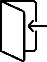 Logout Line Icon vector