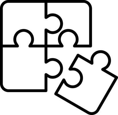 Puzzle Line Icon