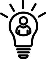 Idea Line Icon vector