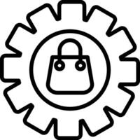 Setting Line Icon vector