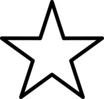 Star Line Icon vector