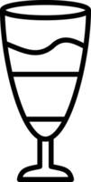 Rainbow Line Icon vector