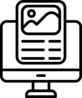 Statics Line Icon vector
