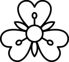 Alstroemeria Line Icon vector