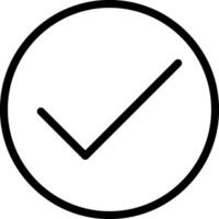 Check Line Icon vector
