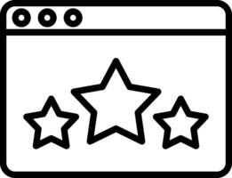 Rating Line Icon vector