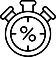 Timer Line Icon vector