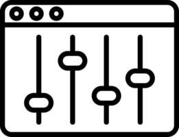 Web Browser Line Icon vector