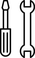 Tools Line Icon vector
