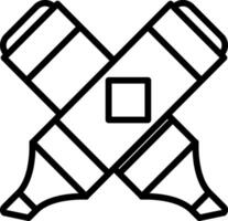 Highlighter Line Icon vector
