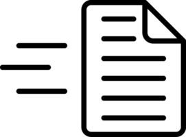 Send Line Icon vector