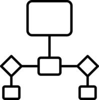 Flowchart Line Icon vector