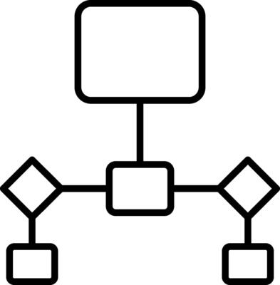 Flowchart Line Icon