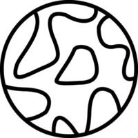 Planet Line Icon vector