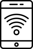 Wifi Line Icon vector