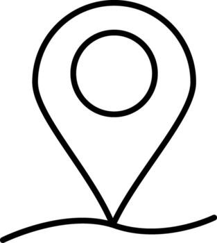 icono de puntero de mapa vector