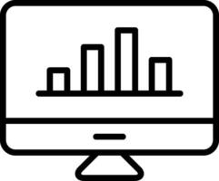 Monitor Line Icon vector