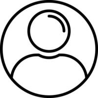 User Line Icon vector