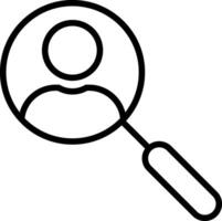 Hiring Line Icon vector