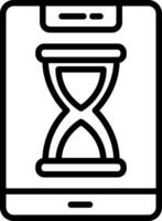 Smartphone Line Icon vector