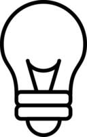 Light Bulb Line Icon vector