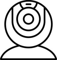 web camera Line Icon vector