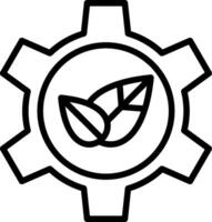 Gear Line Icon vector