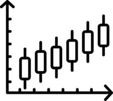 Escalating Bar Graph Icon vector