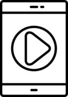Tutorial Line Icon vector