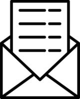 Mail Line Icon vector
