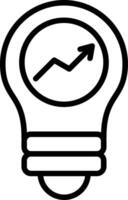 Bulb Line Icon vector