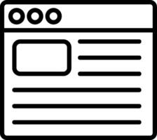 Blog Line Icon vector