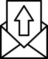 Mail Line Icon vector