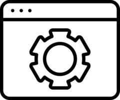 Web Optimization Line Icon vector