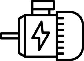 Engine Line Icon vector