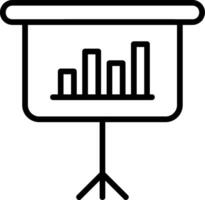 Presentation Line Icon vector