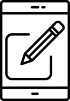 Editing Line Icon vector