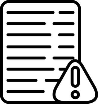 Error Line Icon vector