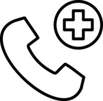 Emergency Call Line Icon vector