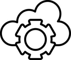 Cloud Line Icon vector